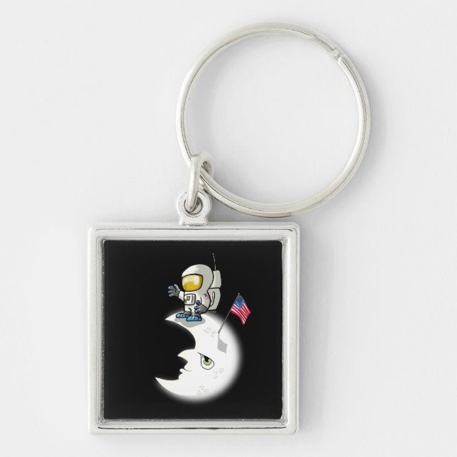 Man on the Moon Key Ring (Front)