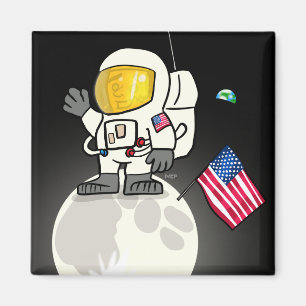 Man on the Moon Magnet