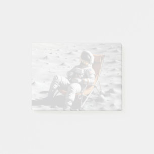 Man on the moon post-it notes