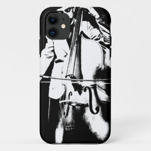 Man Playing contrabass Case-Mate iPhone Case