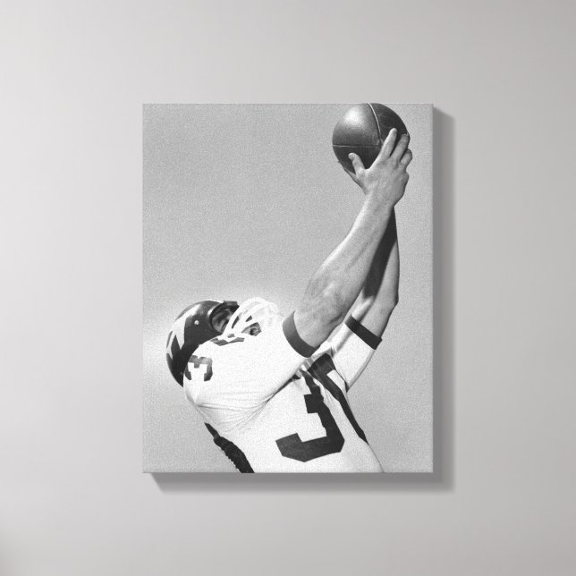 Man Playing Football 2 Canvas Print (Front)