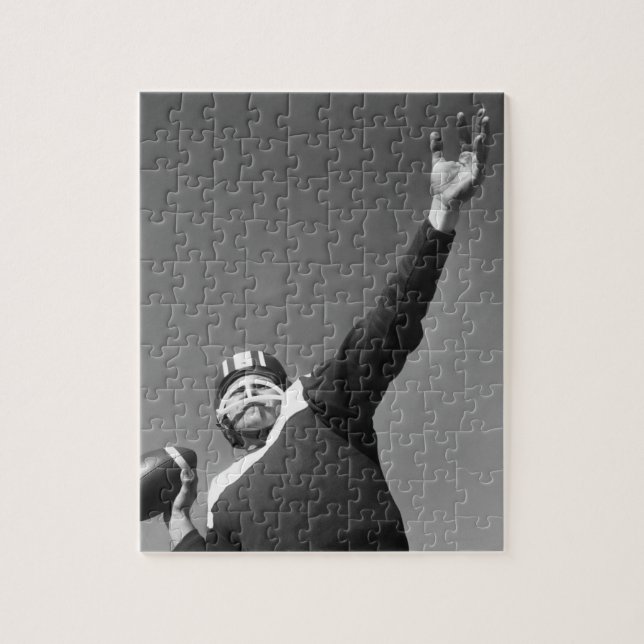 Man Playing Football 2 Jigsaw Puzzle (Vertical)
