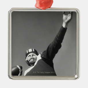 Man Playing Football 2 Metal Tree Decoration