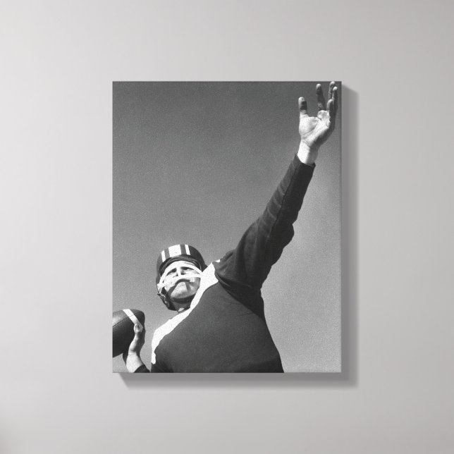 Man Playing Football 3 Canvas Print (Front)