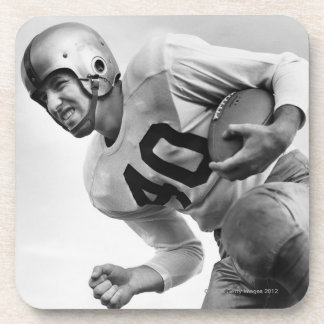Man Playing Football 3 Coaster