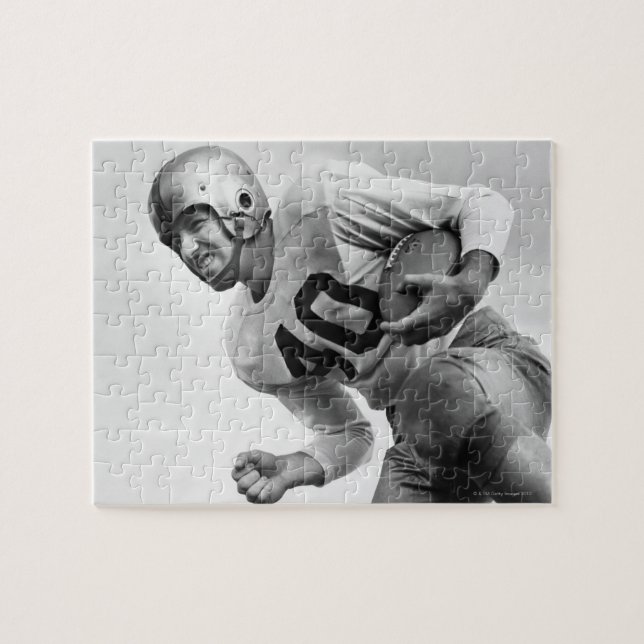 Man Playing Football 3 Jigsaw Puzzle (Horizontal)