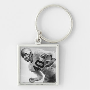 Man Playing Football 3 Key Ring
