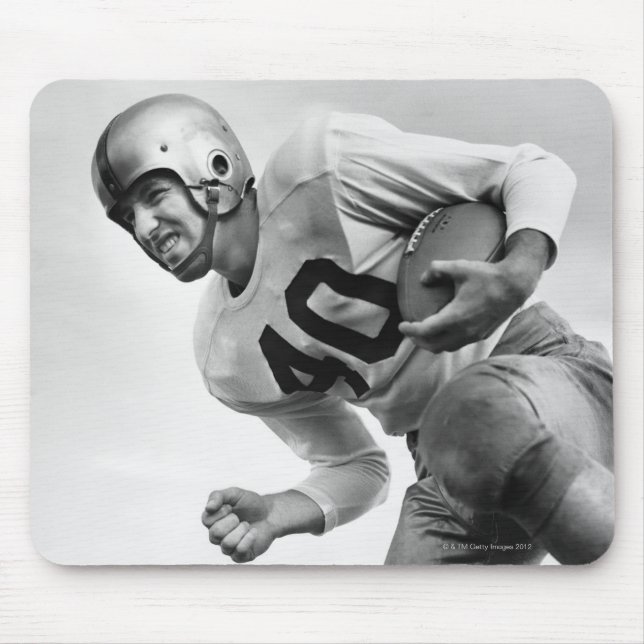 Man Playing Football 3 Mouse Pad (Front)