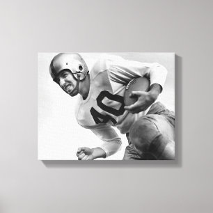 Man Playing Football Canvas Print