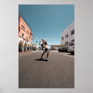 Man playing skateboard poster