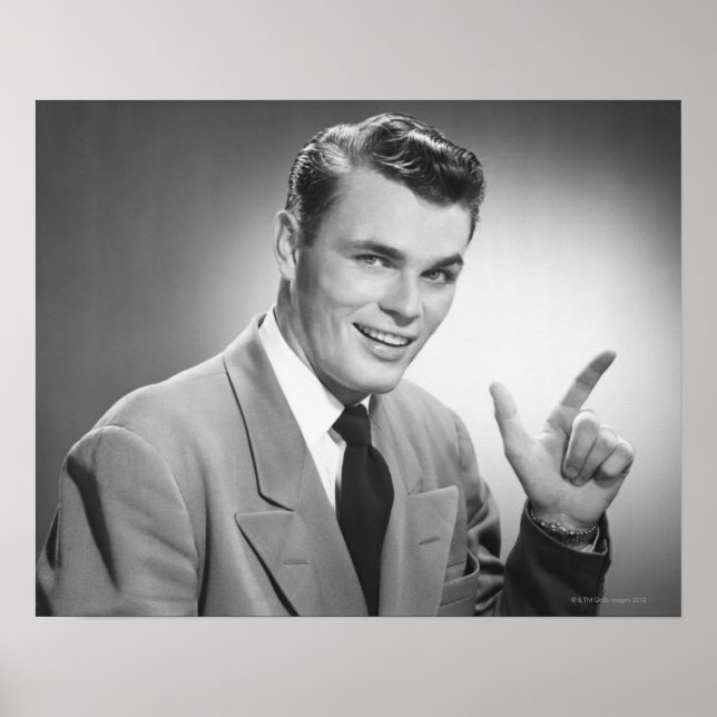 Man Pointing 2 Poster (Front)