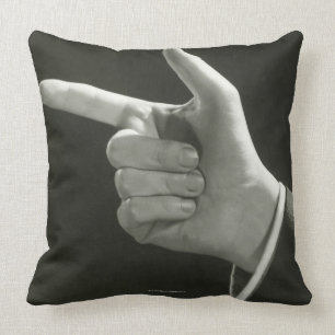 Man Pointing Cushion
