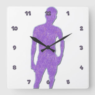 Man Posing Clock