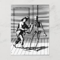 Man Proposing to a Skeleton