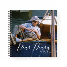 Man Relaxing on a Boat Mid-century Dear Diary