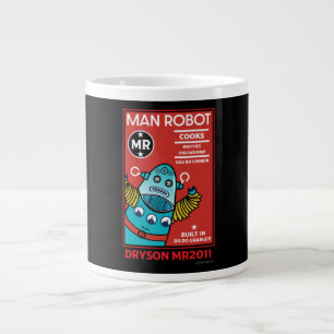 Man Robot The Perfect Man  Large Coffee Mug