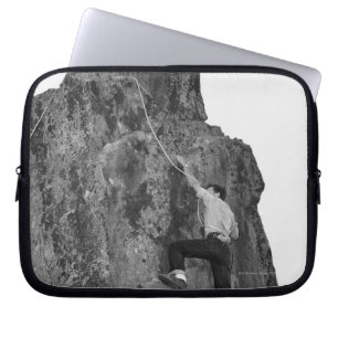 Man Rock Climbing Laptop Sleeve