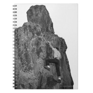 Man Rock Climbing Spiral Notebook
