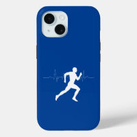 Man Running Runners Silhouette Deep Blue