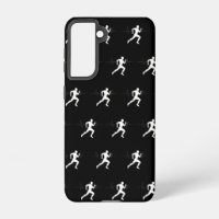 Man Running Runners Silhouette HeartBeat Line