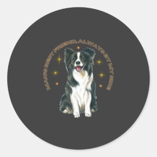 Man’s best Friend, always by my side Classic Round Sticker