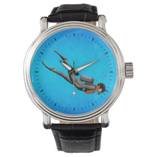 Man SCUBA Diving Watch