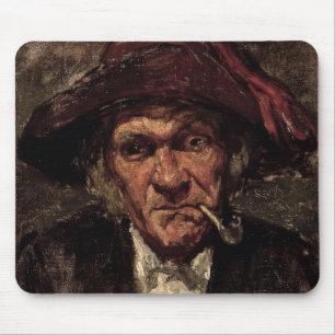 Man smoking a pipe, c.1859 mouse pad