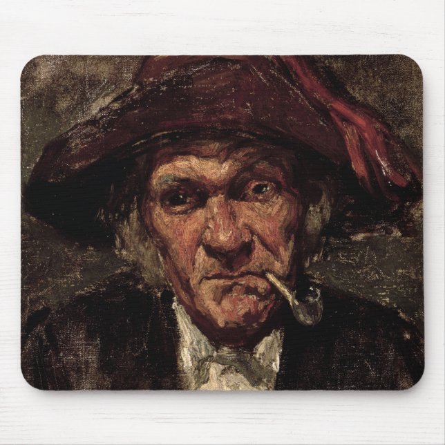 Man smoking a pipe, c.1859 mouse pad (Front)