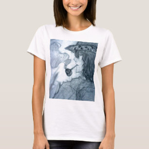 man smoking pipe manga anime T-Shirt