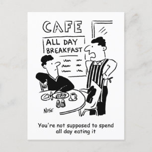Man Spends All Day Eating an All-Day Breakfast Postcard