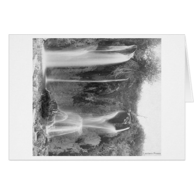 Man Standing Below the Spearfish Falls Photograp (Front Horizontal)