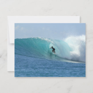 Man Surfing Wave Postcard