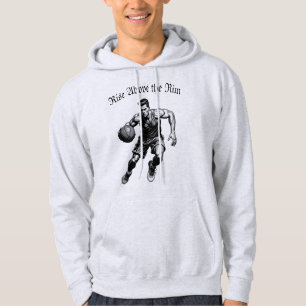 Man swear Basketball Silhouette Hoodie