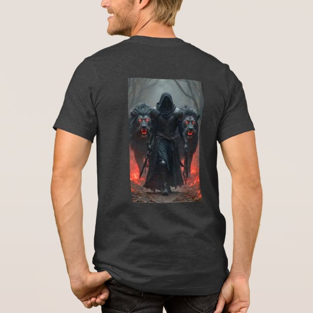 Man T-shirt T-Shirt Style: Bella+Canvas Tri-blend  Tri-Blend Shirt (Back)