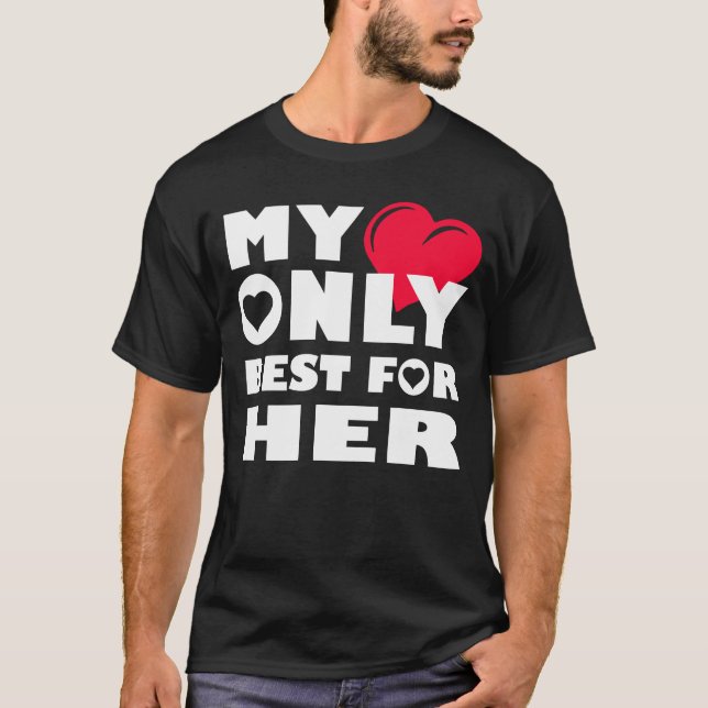 Man T-shirt With Fun Sentence. (Front)