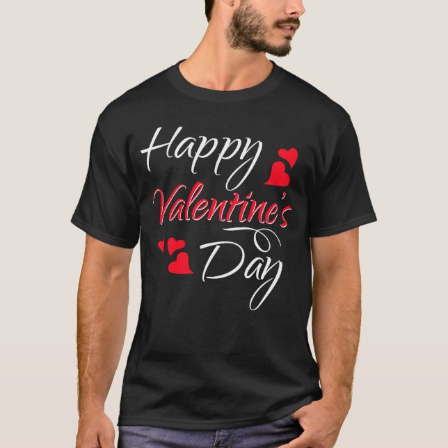 Man T-shirt With Valentine Fun Sentence #5. (Front)