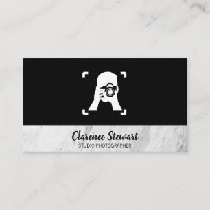 Man Taking Picture Logo Business Card