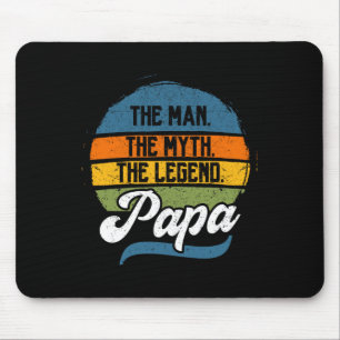 Man The Myth The Legend Papa Father's Day Mouse Pad