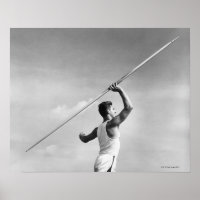 Man Throwing Javelin