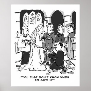 Man Tries to propose to Bride at a Wedding - Funny Poster