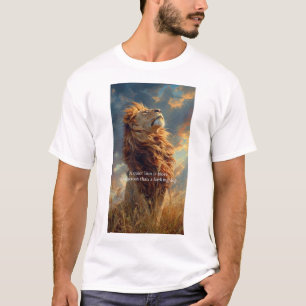 Man Tshirt With Loin Design