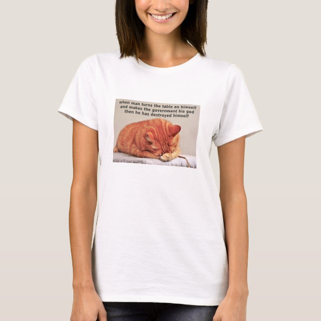 Man turns the table (light) T-Shirt (Front)