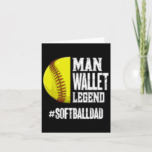 Man Wallet Legend Softlldad Softll Dad Funny Card
