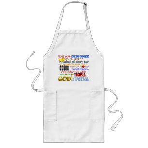 "Man Was Designed" Long Apron