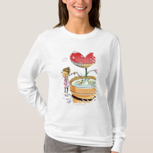Man watering a potted plant T-Shirt
