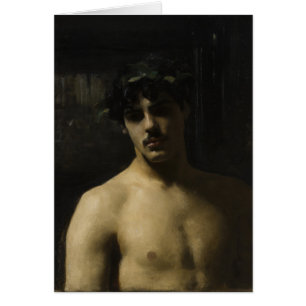 Man Wearing Laurels