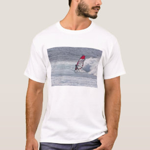 Man windsurfing in front of wave T-Shirt
