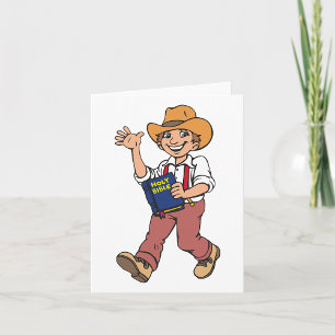 Man With A Bible Card