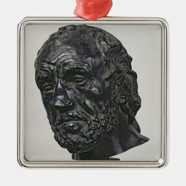 Man with a Broken Nose, 1865 Metal Tree Decoration (Front)