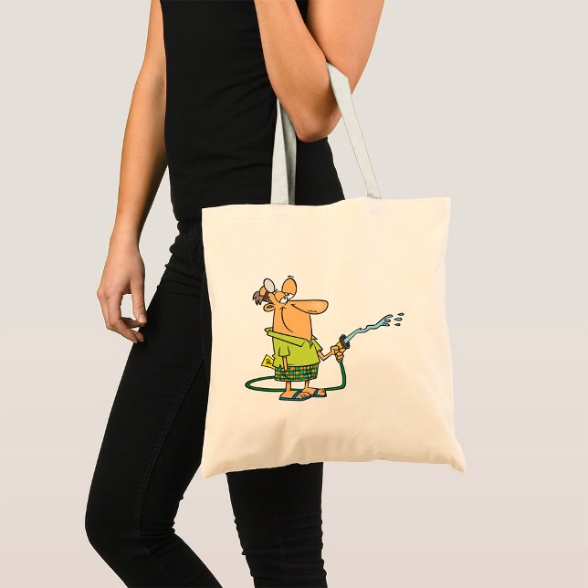 Man With A Garden Hose Tote Bag (Creator Uploaded)